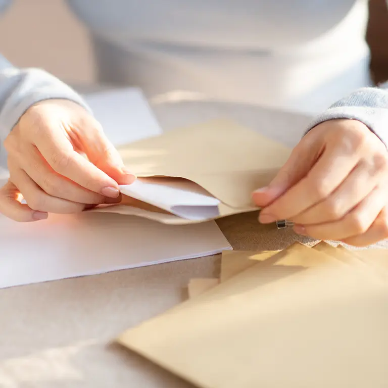 Blattpapier zum falzen